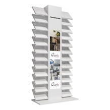Quartz Stone Metal Display Rack With Ipad Video