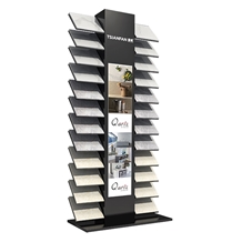 Quartz Stone Metal Display Rack With Ipad Video