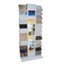 Quartz Stone Metal Display Rack With Ipad Video