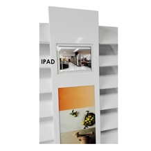 Quartz Stone Metal Display Rack With Ipad Video