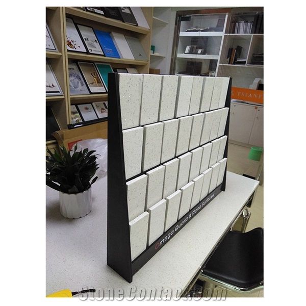 Table Stone Display Rack as the Merchandising