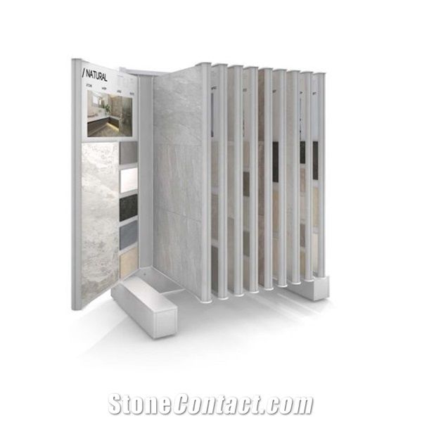 Waterfall Metal Stone Ceramic Tile Display Rack