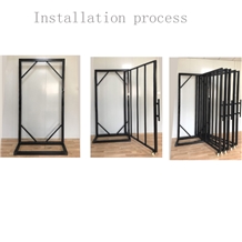 Waterfall Metal Stone Ceramic Tile Display Rack