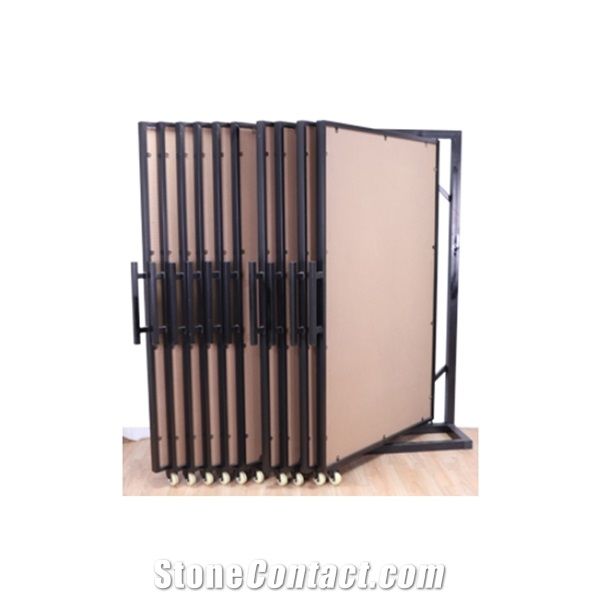 Waterfall Metal Stone Ceramic Tile Display Rack