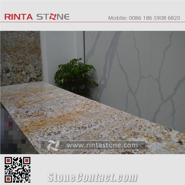 Pisa Gold Granite White Pizza Rinta Stone Worktops