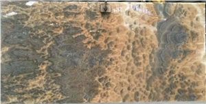 Grey Bubble Onici Onyx Sheet Brown Onyx Stone