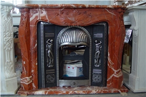 Red Marble Fireplace Mantel Fireplace Surround