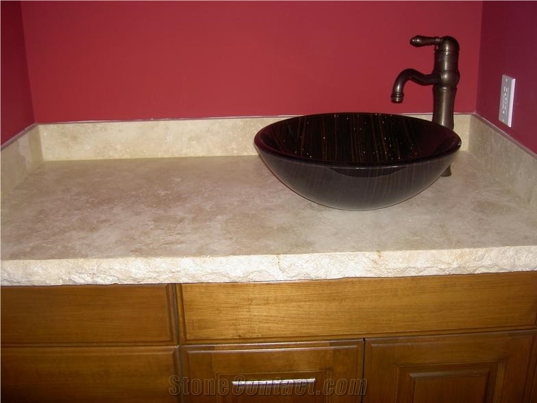 Cortona Limestone Bathroom Vanity Top
