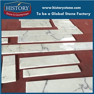 Calacatta White Marble Staircase
