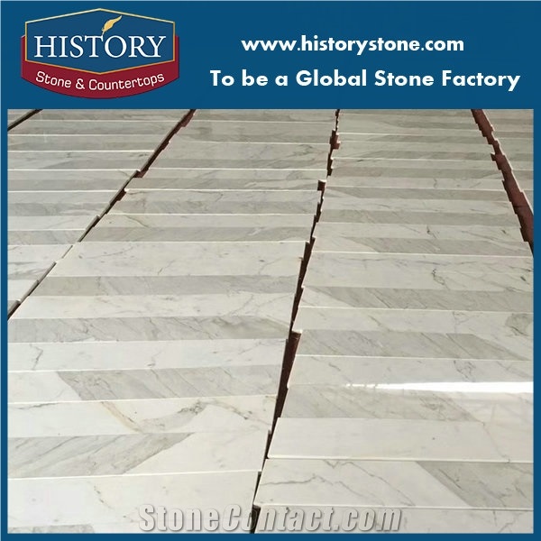 Calacatta White Marble Staircase