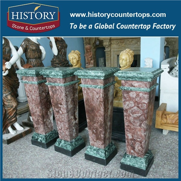 Custom Stone Size Color Marble Column Price