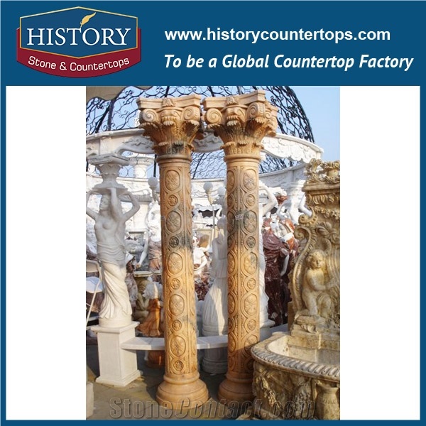 Custom Stone Size Color Marble Column Price