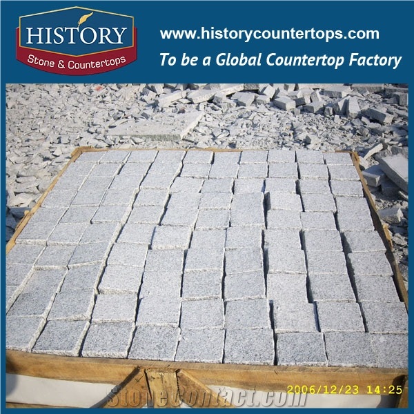 Granite Cube Tumbled Split Cobble Stone Pavers