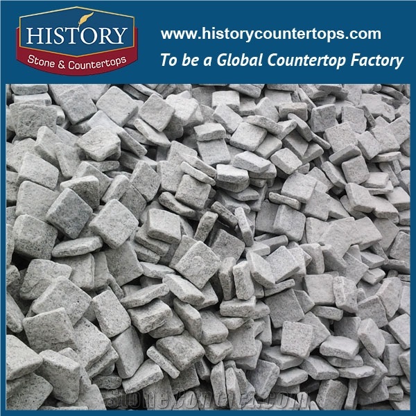 Granite Cube Tumbled Split Cobble Stone Pavers