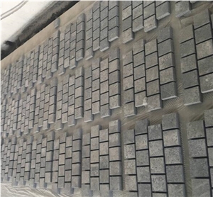 Dark Grey Granite Cobblestone Pavers,Curbstones Dark Grey Granite Cobblestone Pavers,Curbstones