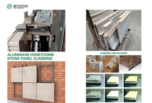 Basalt Veneer Aluminum Honeycomb Facade Panel