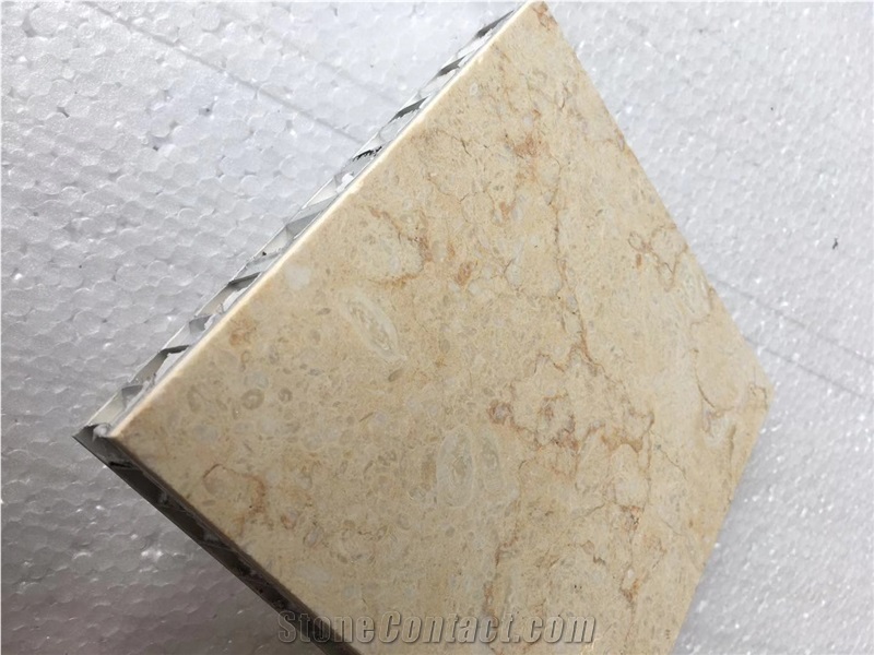 Egypt Cream Thin Stone Honeycomb Panels
