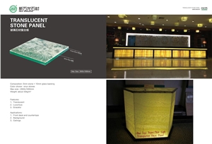High Quality Translucent Stone Panel
