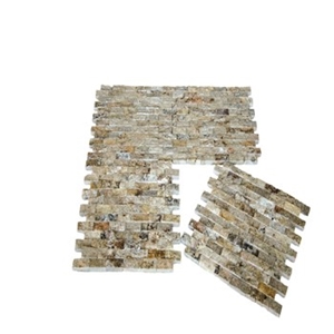 2,5x5cm Scabos Travertine Split Face Mosaic