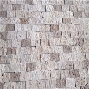 5x10cm Light-Noce Mix Travertine Split Face