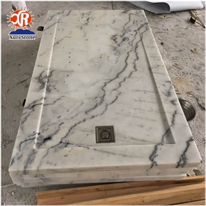 Carrara Marble Shower Tray