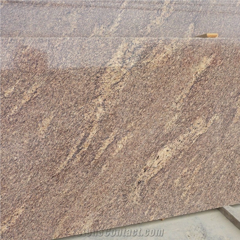 Giallo California Brown Granite Slabs and Floor