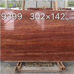 Red Travertine Slabs