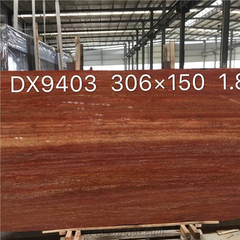 Red Travertine Slabs
