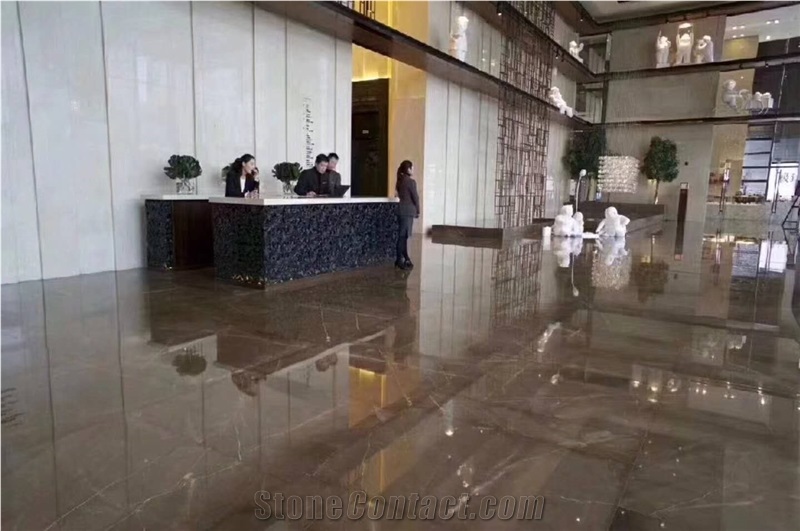 New Chinese Elegant Brown Marble Slabs & Tiles