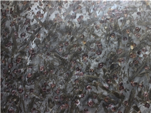 Black with Red Luxury Precious Stone Big Slab
