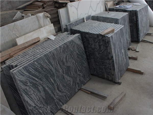 China Juparana River Grey Pink Granite Countertop