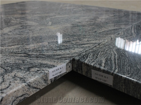 China Juparana River Grey Pink Granite Countertop