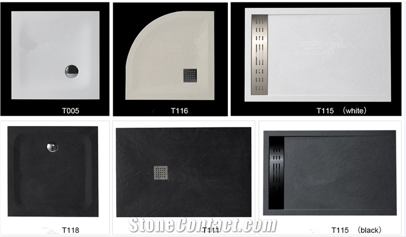 Artificial Stone Resin Shower Tray