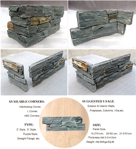 Cement Back Exterior Split Face Stone Cladding