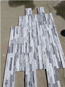 Cloudy Grey Slate Stacked Stone Veneer