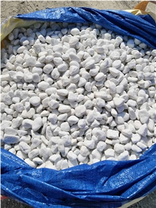 Garden Natural Tumbled Round Snow White Pebble