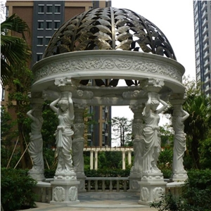 Outdoor Garden White Marble Gazebos for Sale