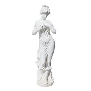Popular Life Size Stone Polished Girls Sculpture