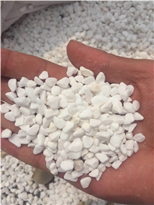 Landscape White Marble Tumbled Gravel Pebble