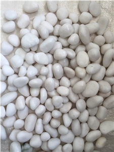 Landscape White Marble Tumbled Gravel Pebble