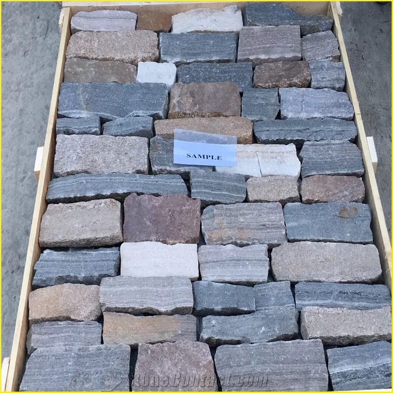 Yellow Irregular Loose Stone Decorative Wall Stone