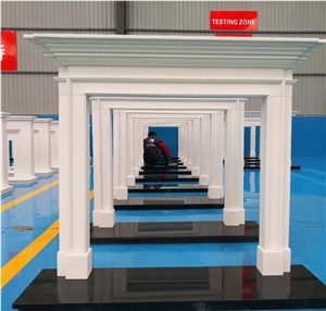 Indoor Modern Style Marble Fireplace Manfacturer