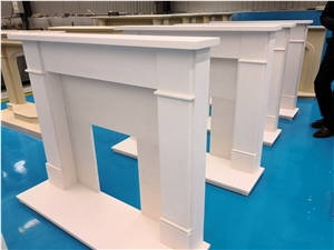 Modern Fireplace White Marble Hearth Wholesales