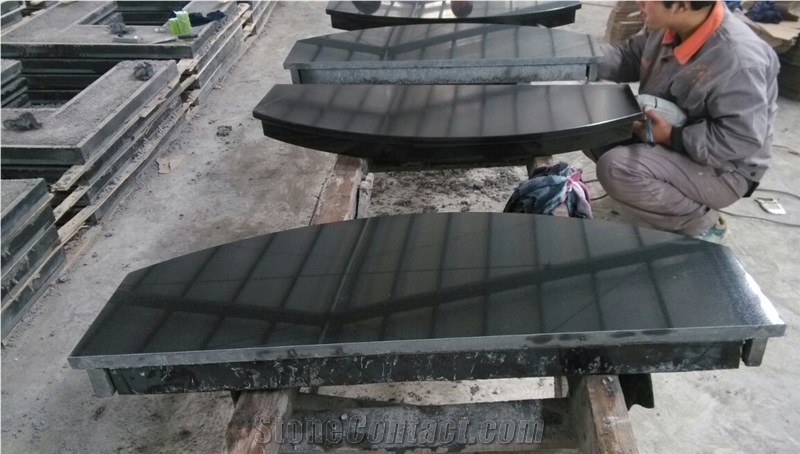 Shanxi Black Granite Fireplace Hearth Surround