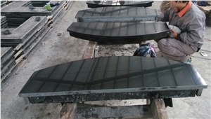 Shanxi Black Granite Fireplace Hearth Surround