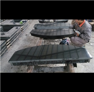 Shanxi Black Granite Polished Firepalce Hearth