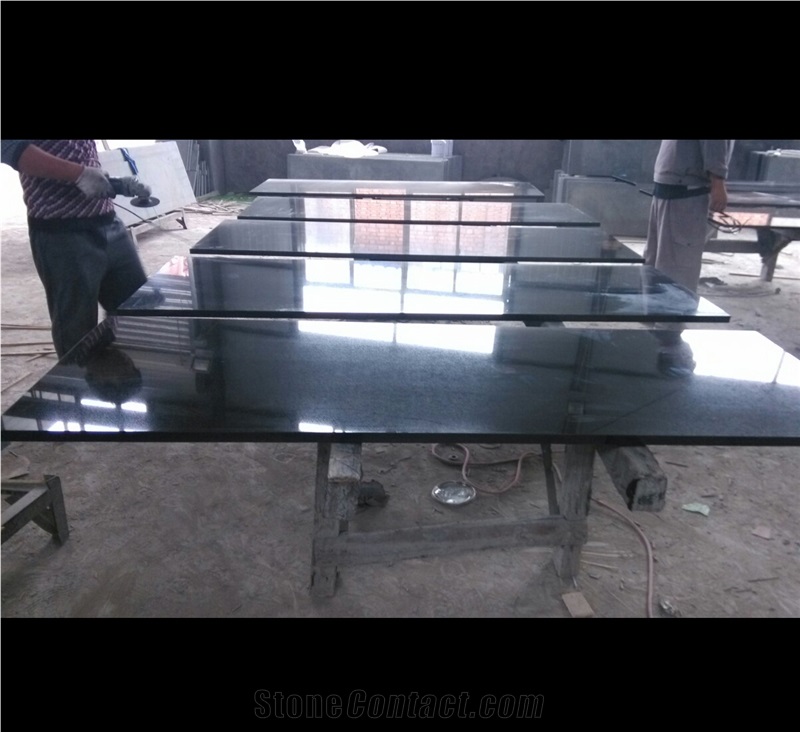 Shanxi Black Granite Polished Firepalce Hearth
