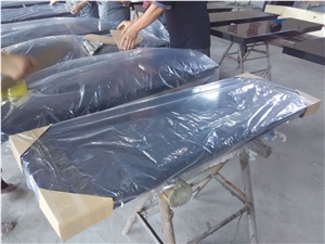 Shanxi Black Granite Polished Firepalce Hearth
