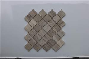 Light Dark Wooden Marble Mosaic,Tiles