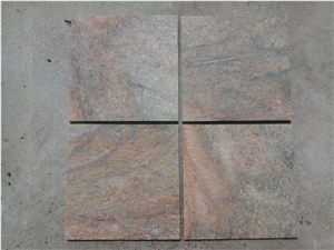 China Rusty Quartzite Tiles Slabs Patio Flooring